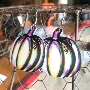 B1G1! Pumpkin Autumn Halloween Dangle Earrings!